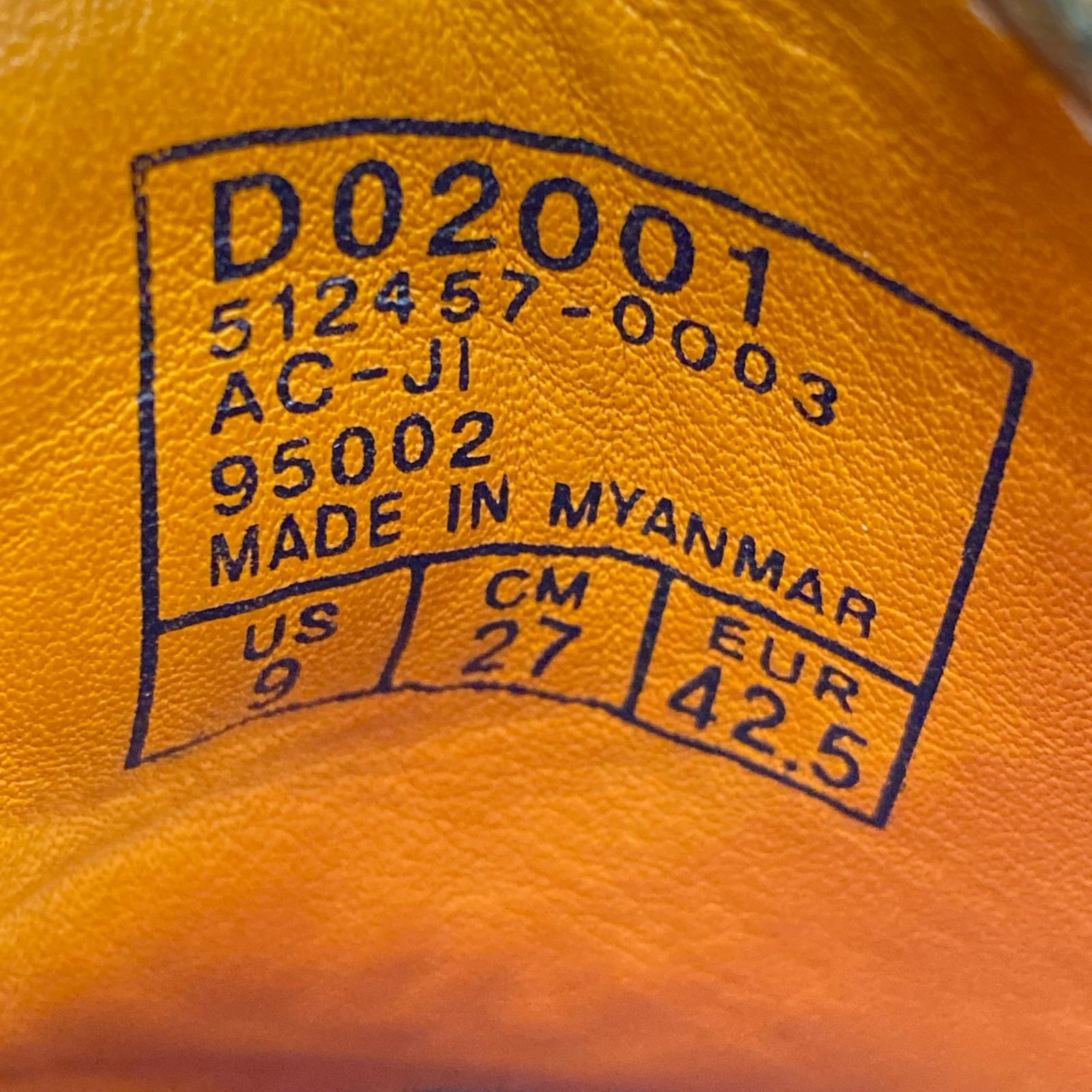 ブーツ MANOA BOOTS D02001 27cm ブラウン 27cm (US9 UK8 1/2 EU44) ブラウン