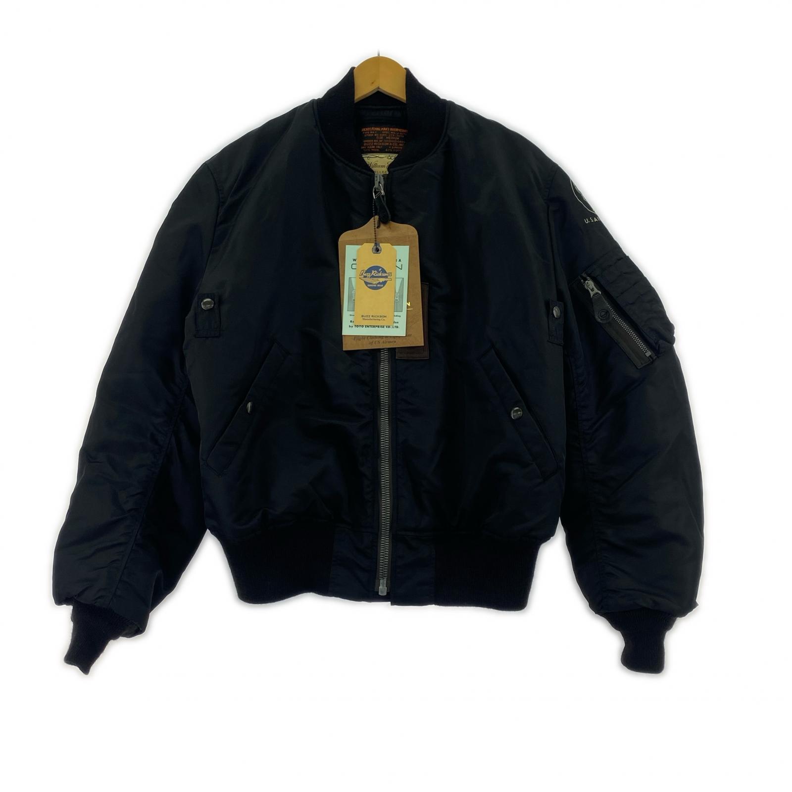 ジャケット WILLIAM GIBSON MA-1 M ブラック