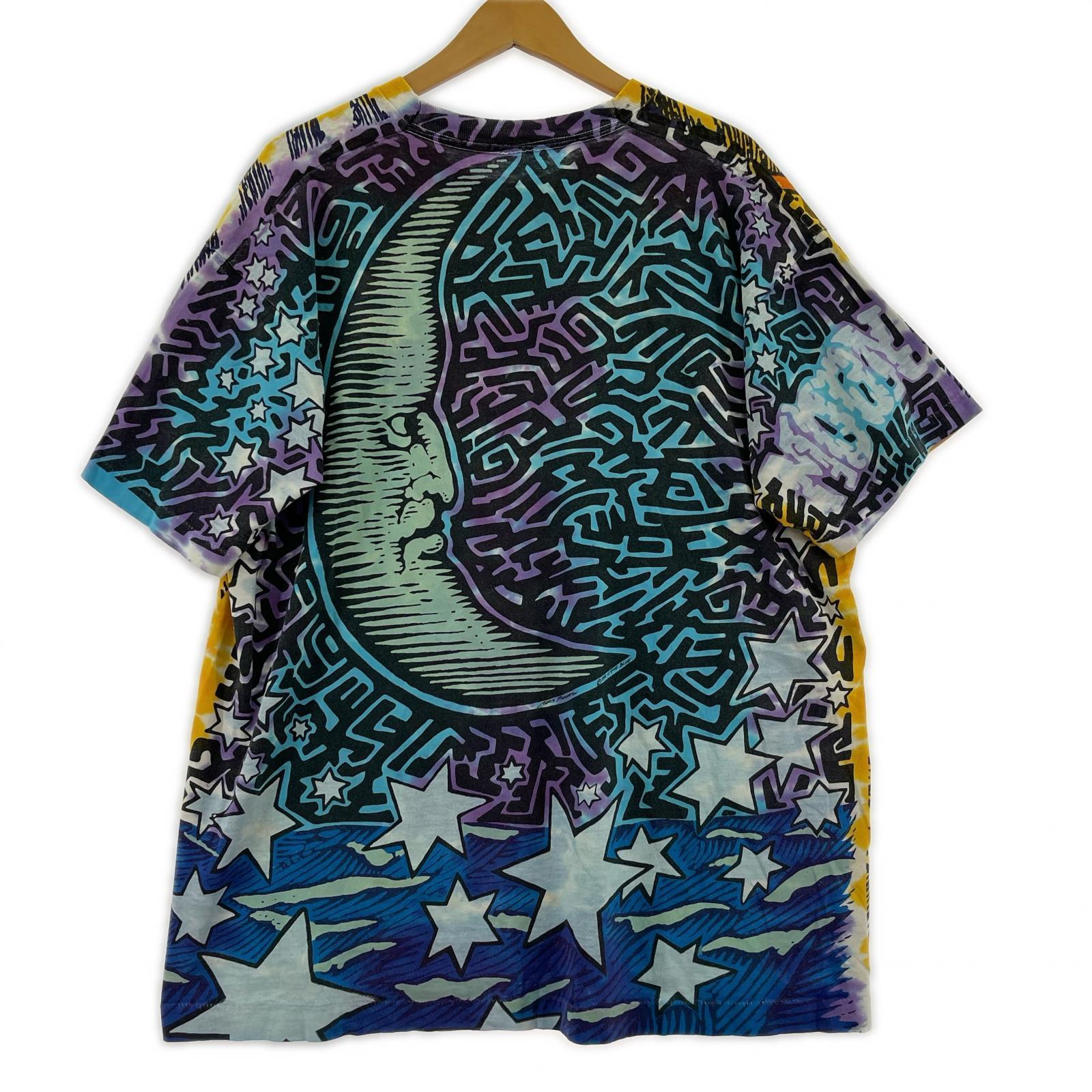 半袖Tシャツ LIQUID BLUE SUN&MOON TEE (-)