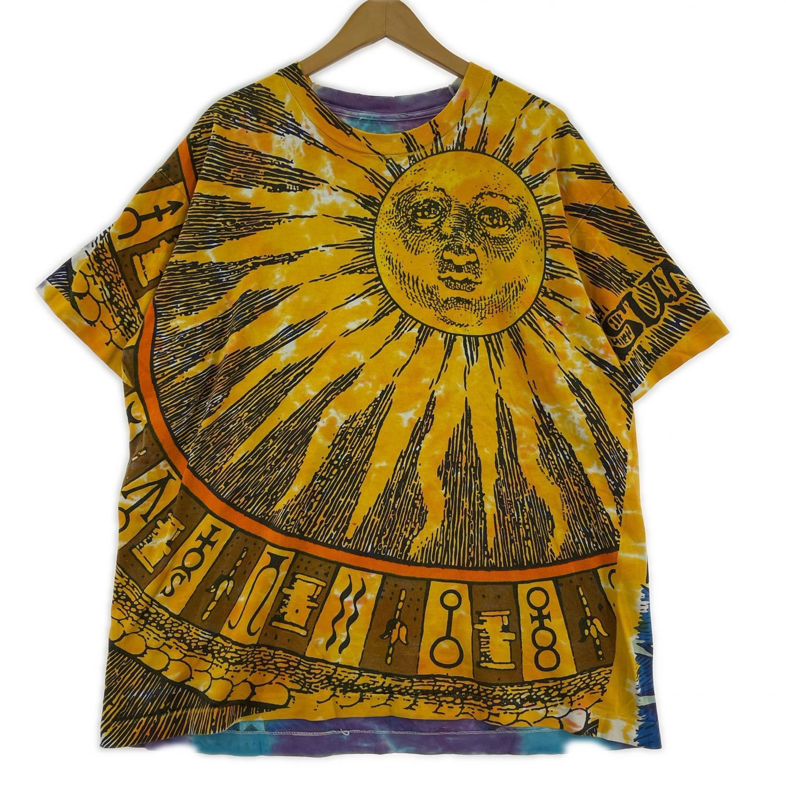 半袖Tシャツ LIQUID BLUE SUN&MOON TEE (-)