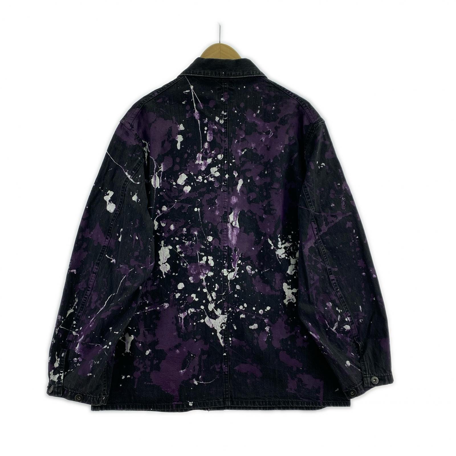 デニムジャケット D.N. Coverall 10oz Denim/Paint L