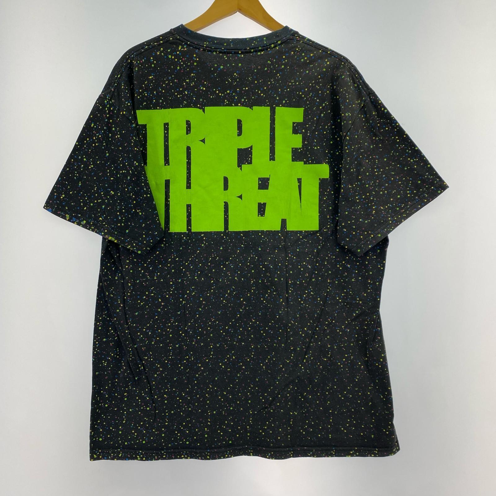 半袖Tシャツ ×UNDEFEATED×Mad Hectic 総柄 黒 (L) L ブラック