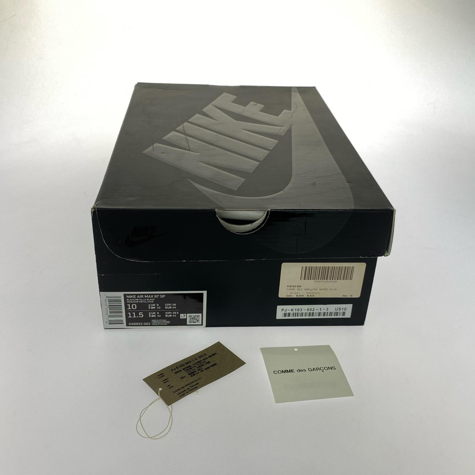 スニーカー ×CdG HOMME PLUS Air Max 97 黒 28cm (US10 UK9 1/2 EU46) ブラック