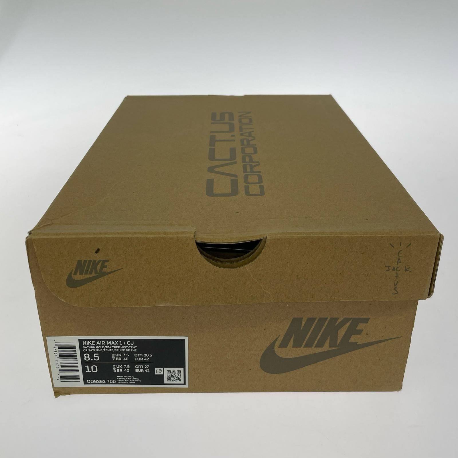 スニーカー AIR MAX 1/CJ "TRAVIS SCOTT" 26.5cm (US8 1/2 UK8 EU43)