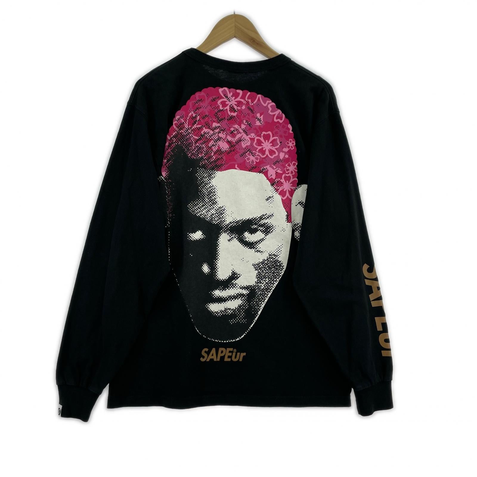 長袖Tシャツ SAKURA HEAD LONG SLEEVE 黒 M ブラック