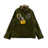 ミリタリージャケット N-1 DECK JACKET FELIX 8BALL 42 グリーン