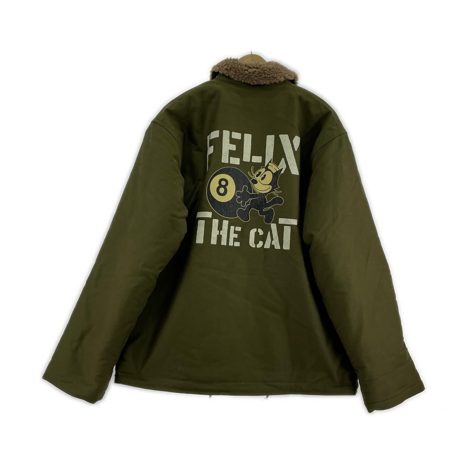 ミリタリージャケット N-1 DECK JACKET FELIX 8BALL 42 グリーン