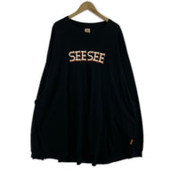 長袖Tシャツ SEE SEE SUPER BIG ROUND LS TEE XXL ブラック