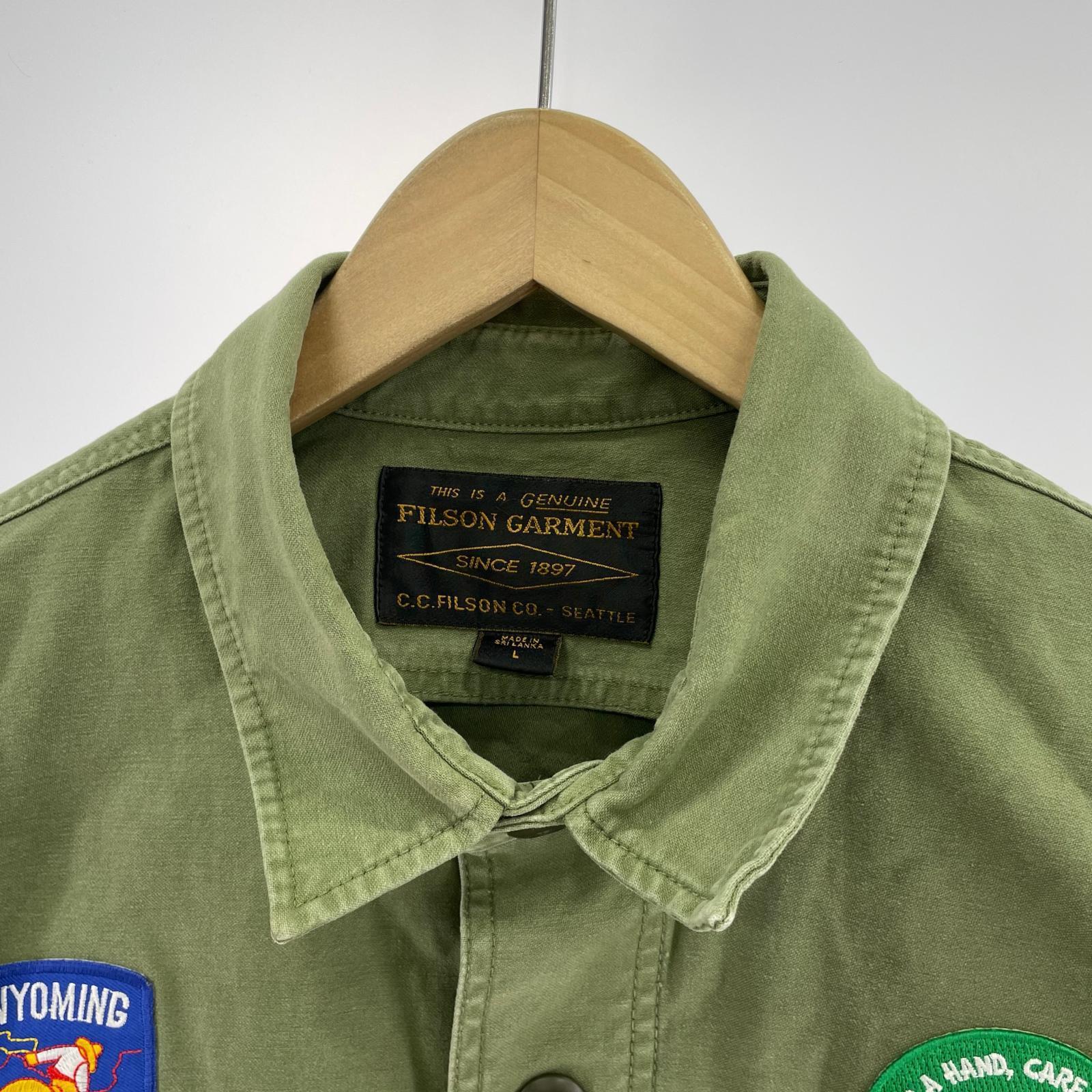 ジャケット FILSON GARMENT ミリタリージャケット L グリーン