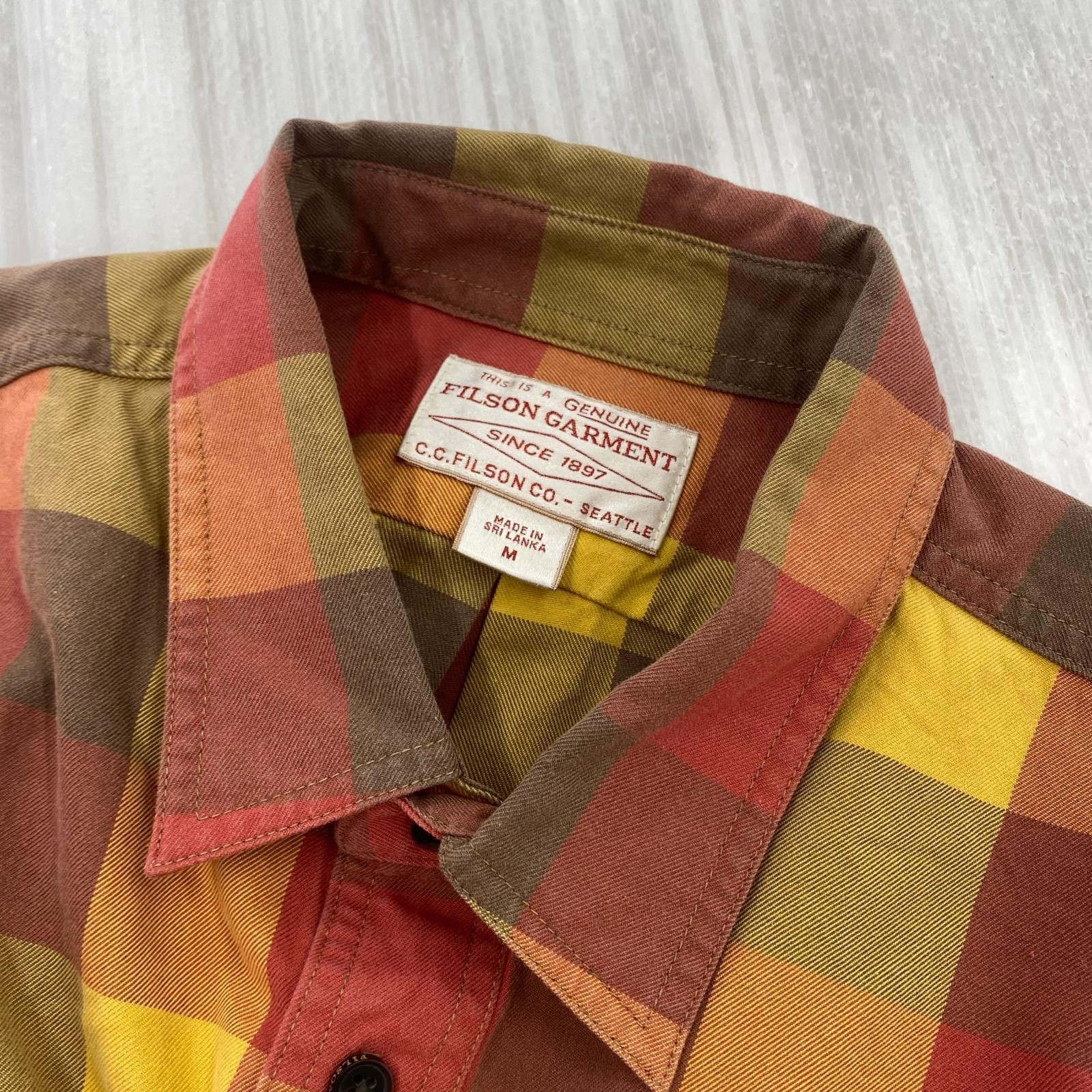 半袖シャツ FILSON GARMENT SSチェックシャツ M