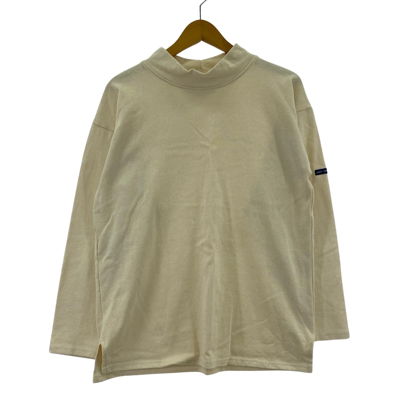 長袖Tシャツ SAINT JAMES ウェッソン モックネック ホワイト