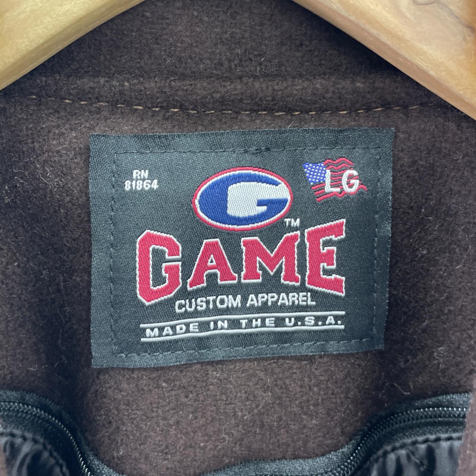 ジャケット GAME Sportswear スタジャン (L) ブラウン ブラウン