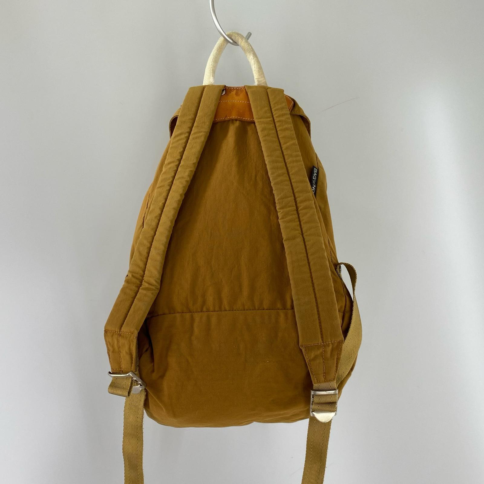 リュック・デイパック 巾着リュック ブラウン