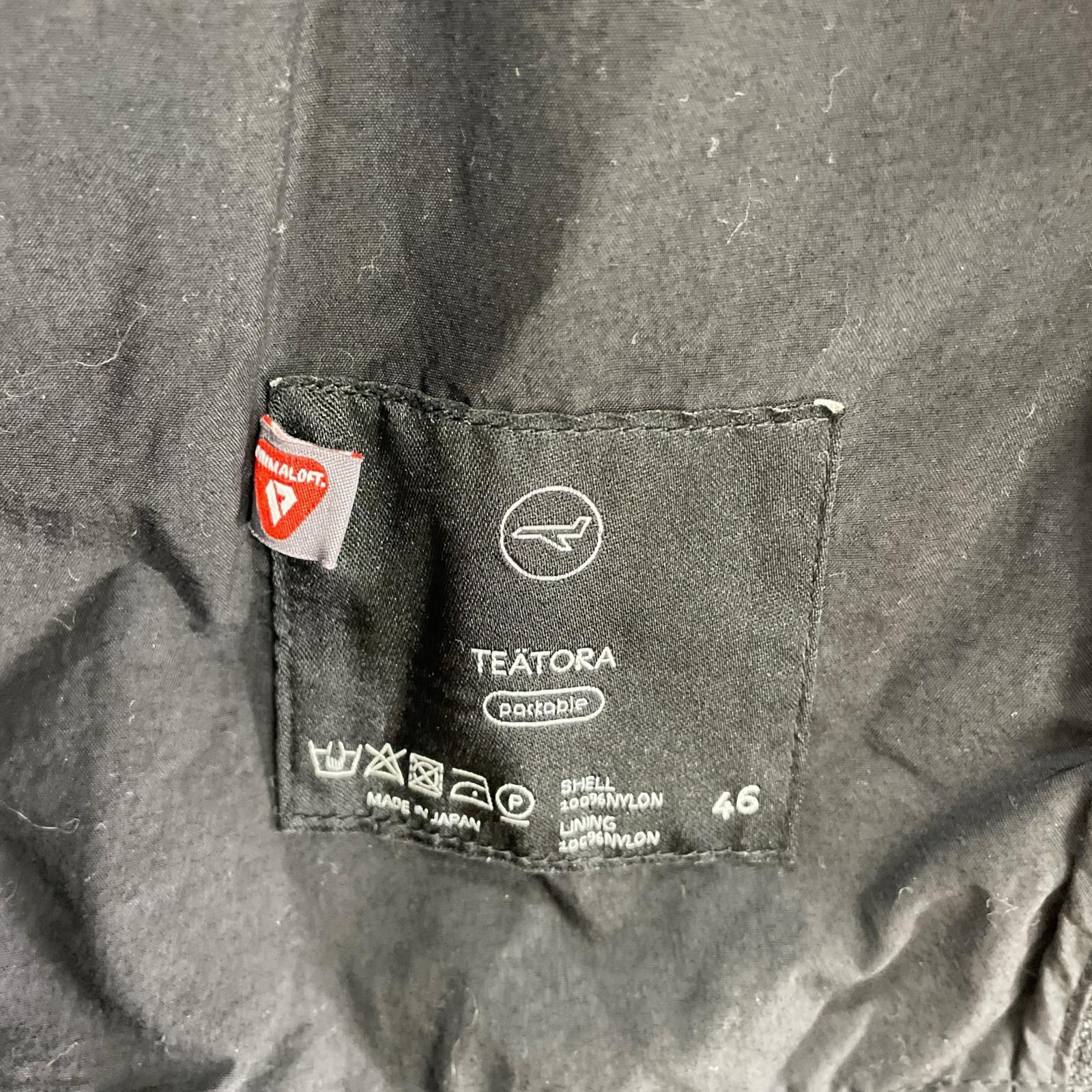 ジャケット TEATORA DEVICE COAT PACKABLE 中綿デバイスコート 46 ブラック ブラック