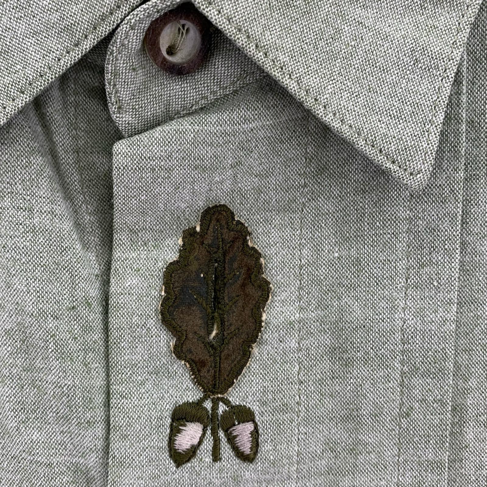 長袖シャツ LANDHAUS チロリアン グリーン 43 グリーン