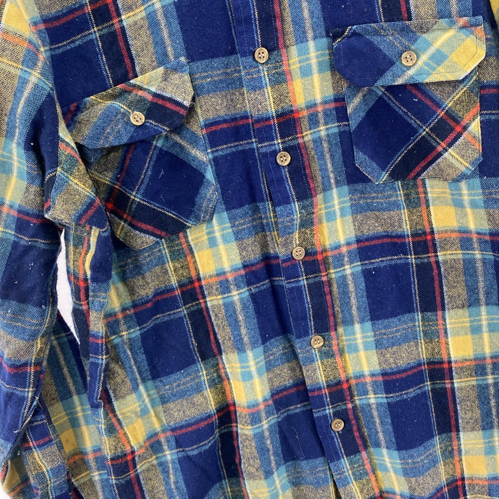 長袖シャツ Sears 80s ネルシャツ M M