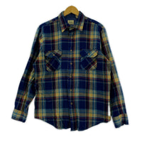 長袖シャツ Sears 80s ネルシャツ M M