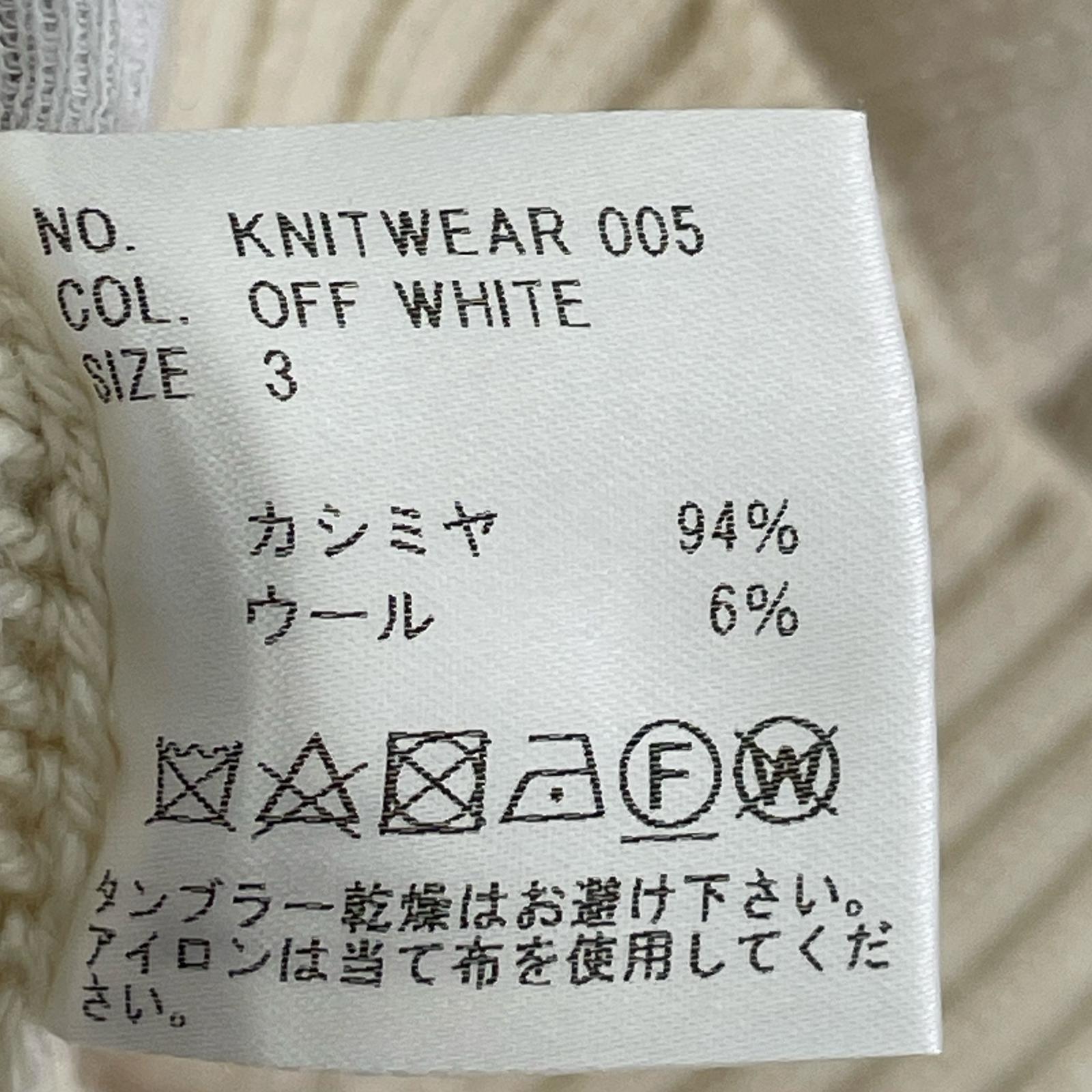 カーディガン CLARK KNIT CARDIGAN 3 ホワイト ホワイト