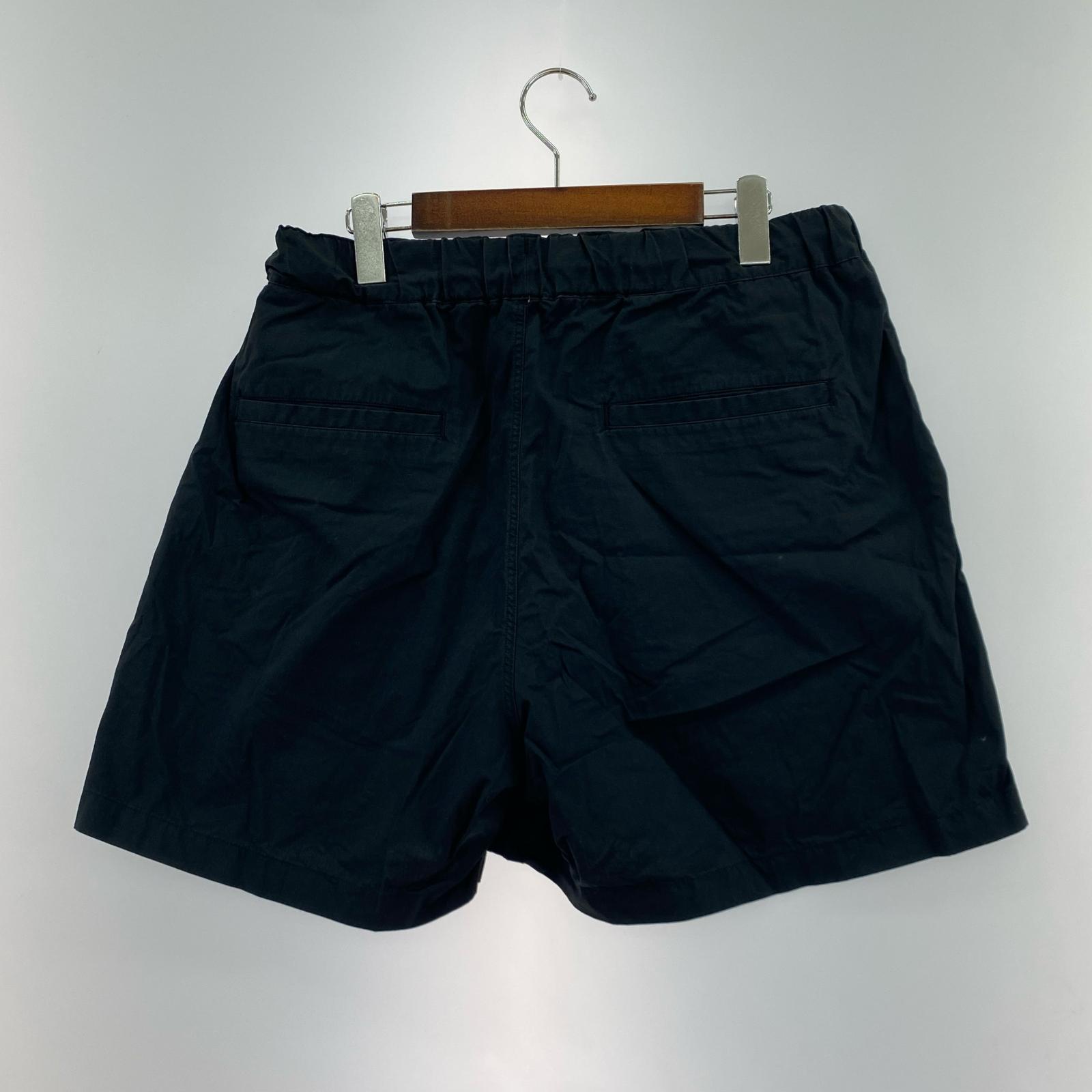 ショートパンツ LIGHT POPLIN WIDE SHORTS/3/ブラック ブラック
