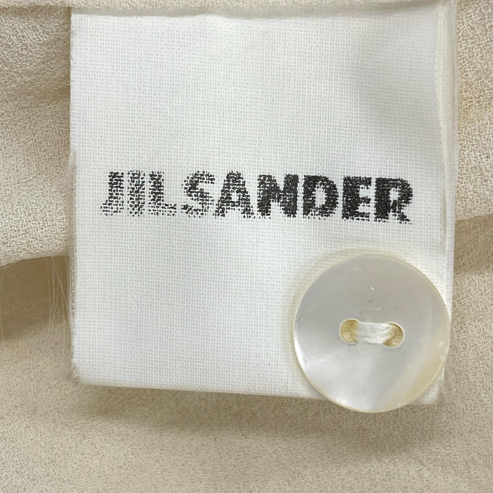 長袖シャツ JIL SANDER L/S シルクシャツ 36 ベージュ
