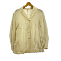 長袖シャツ JIL SANDER L/S シルクシャツ 36 ベージュ