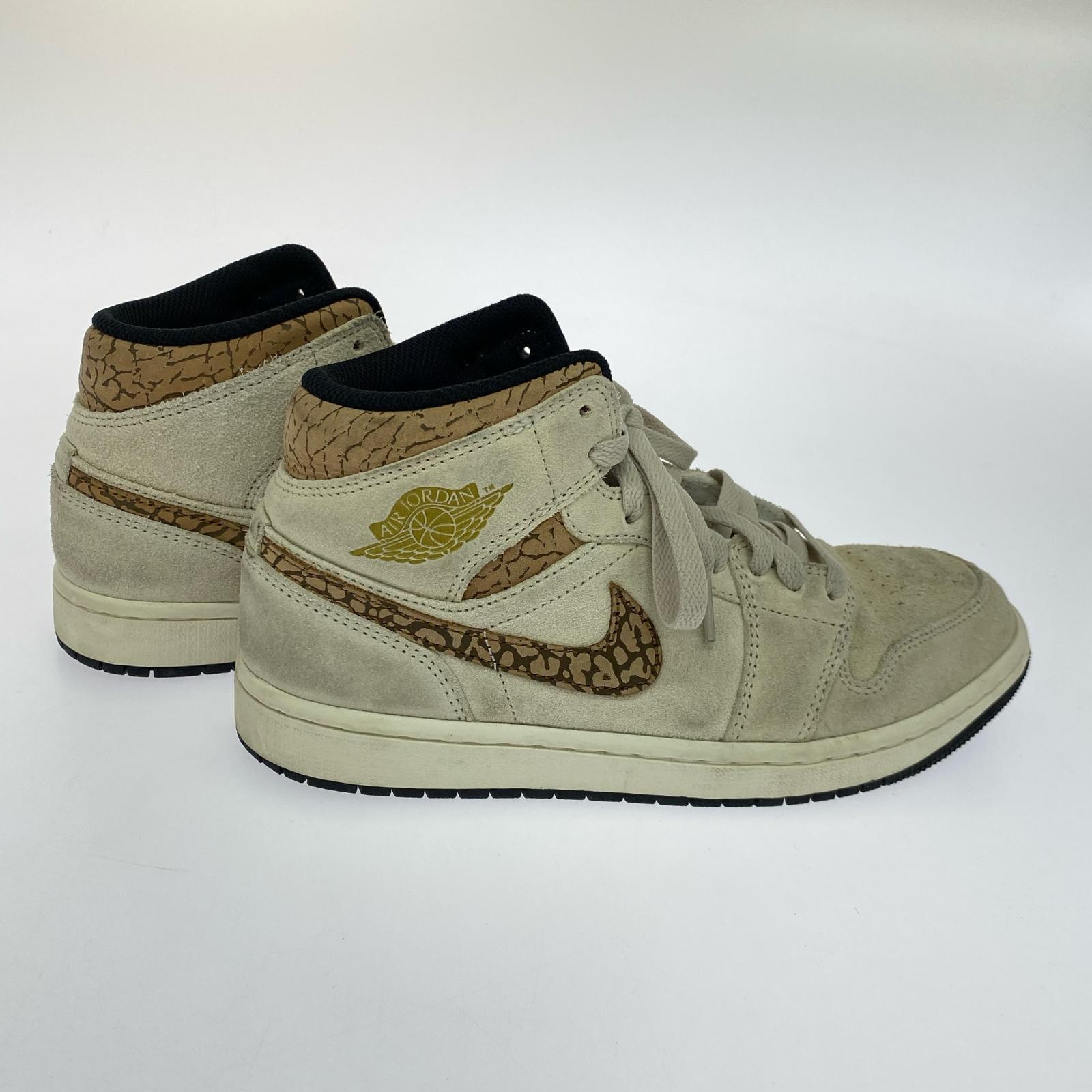 スニーカー AIR JORDAN 1 MID SE 25.5 25.5cm (US7 1/2 UK7 EU41) ベージュ