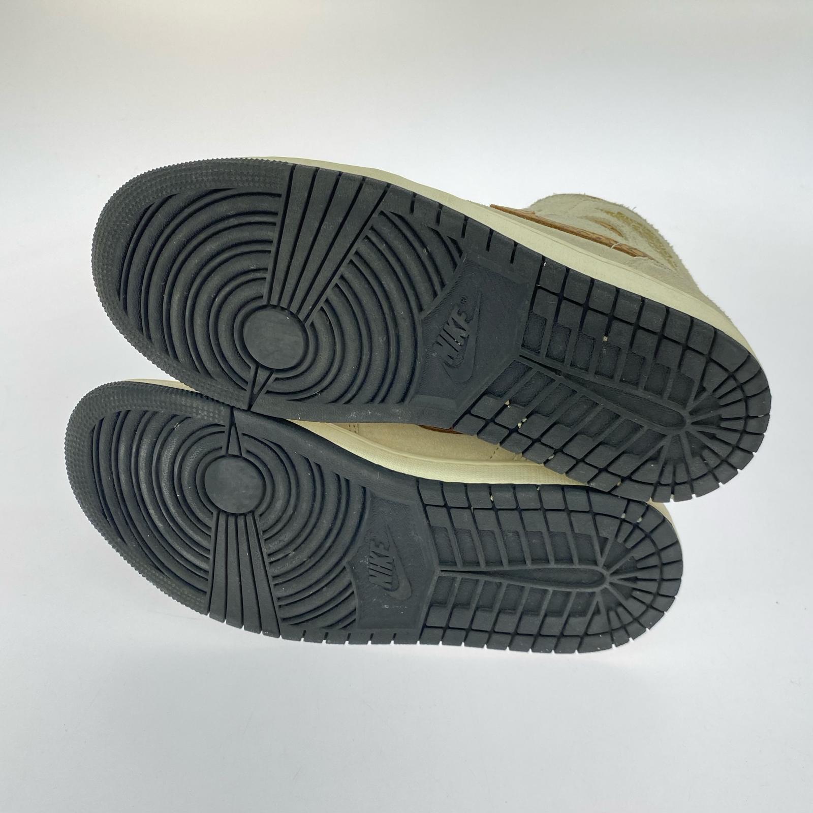スニーカー AIR JORDAN 1 MID SE 25.5 25.5cm (US7 1/2 UK7 EU41) ベージュ
