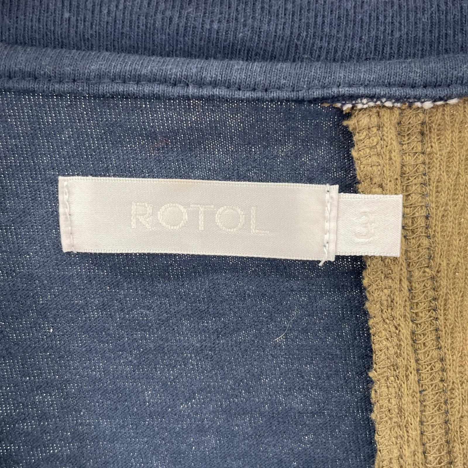 長袖Tシャツ ROTOL/ドッキング/3/R22WCHD28 3 ネイビー