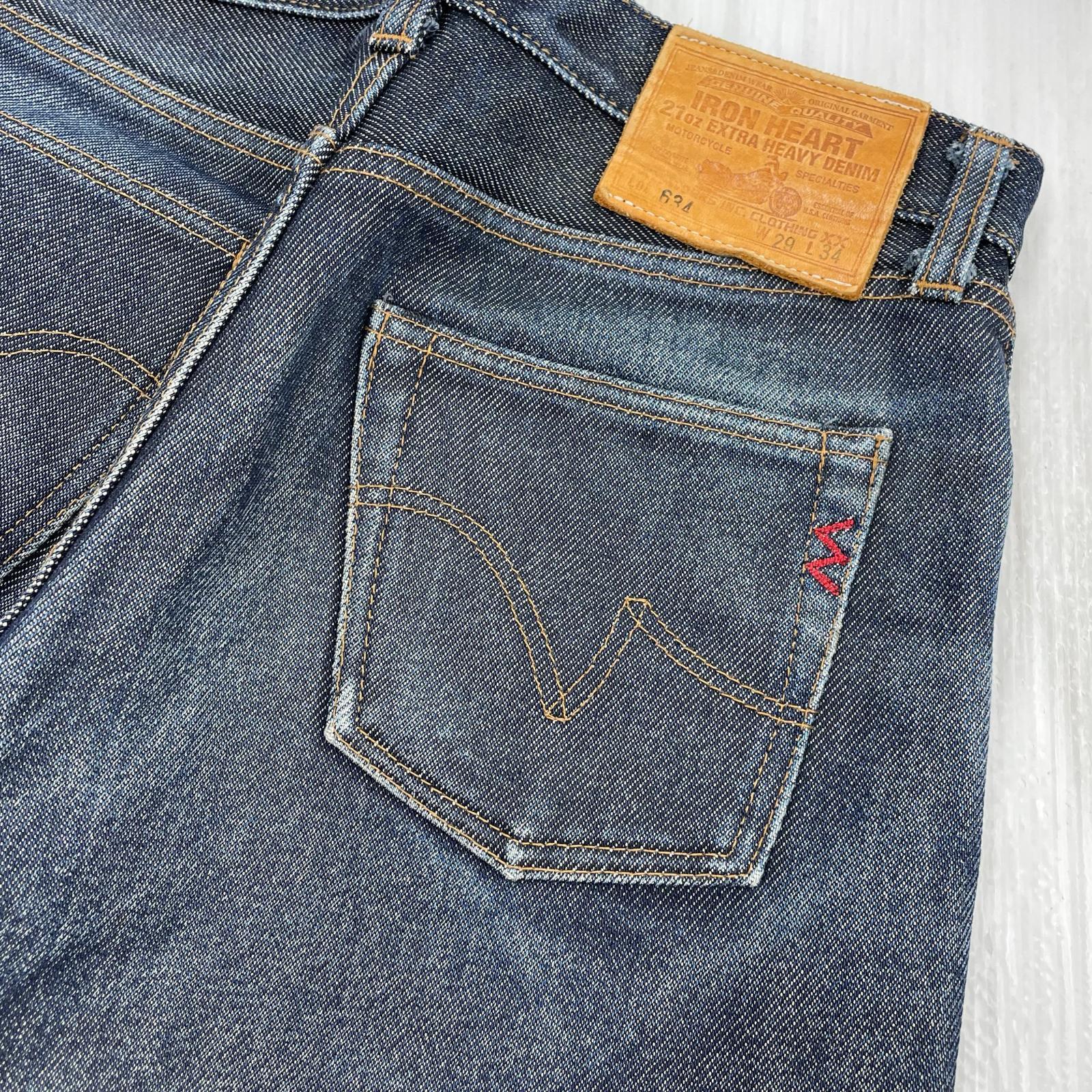 デニムパンツ Lot634 ボタンフライ ストレートデニム W29L34 29 ブルー