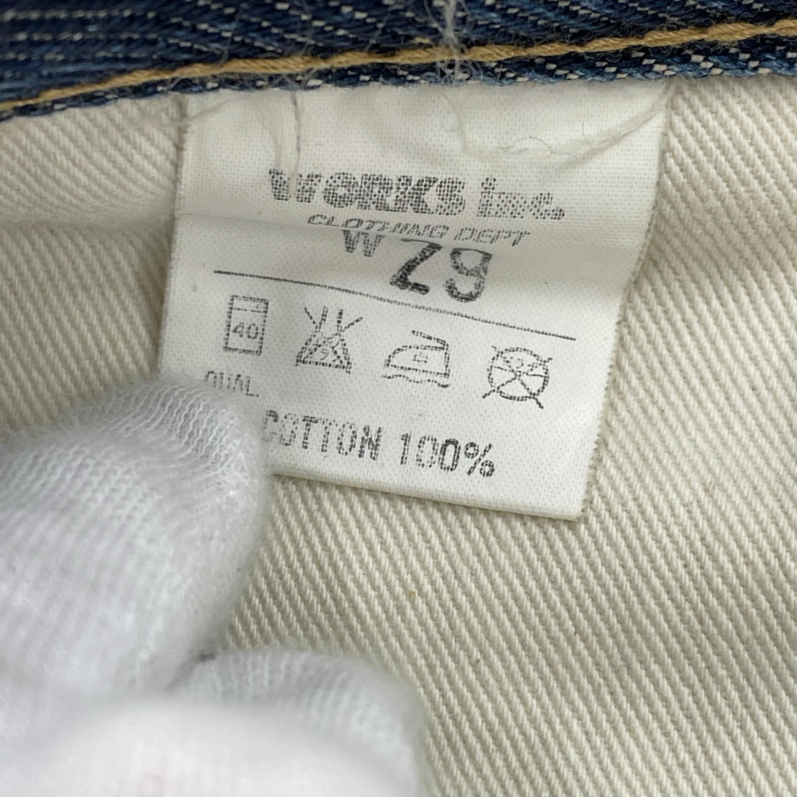 デニムパンツ Lot634 ボタンフライ ストレートデニム W29L34 29 ブルー