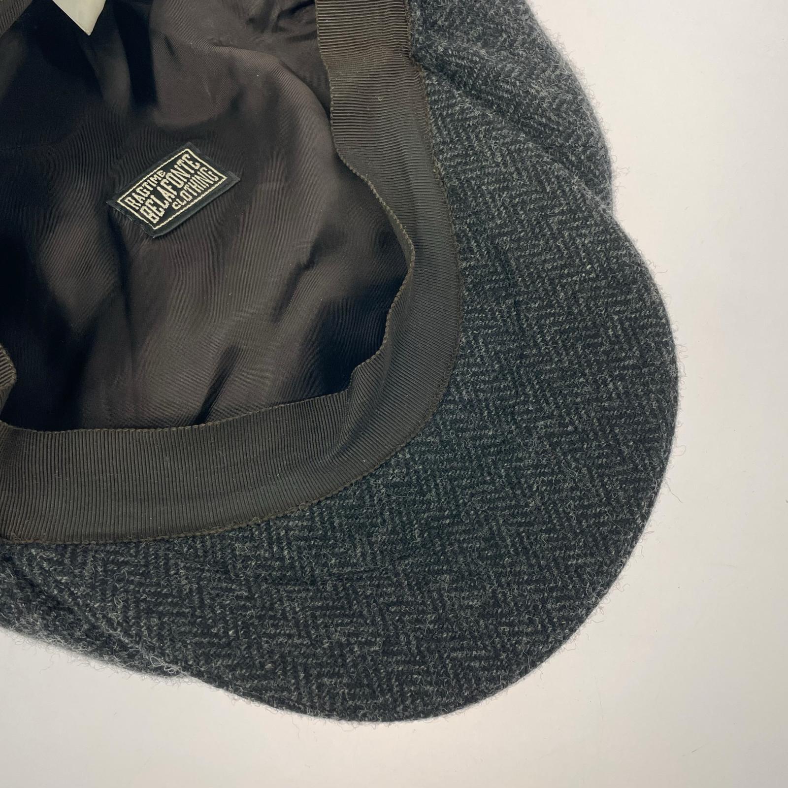 キャスケット RAGTIME BELAFONTE CLOTHING ウール ブラック