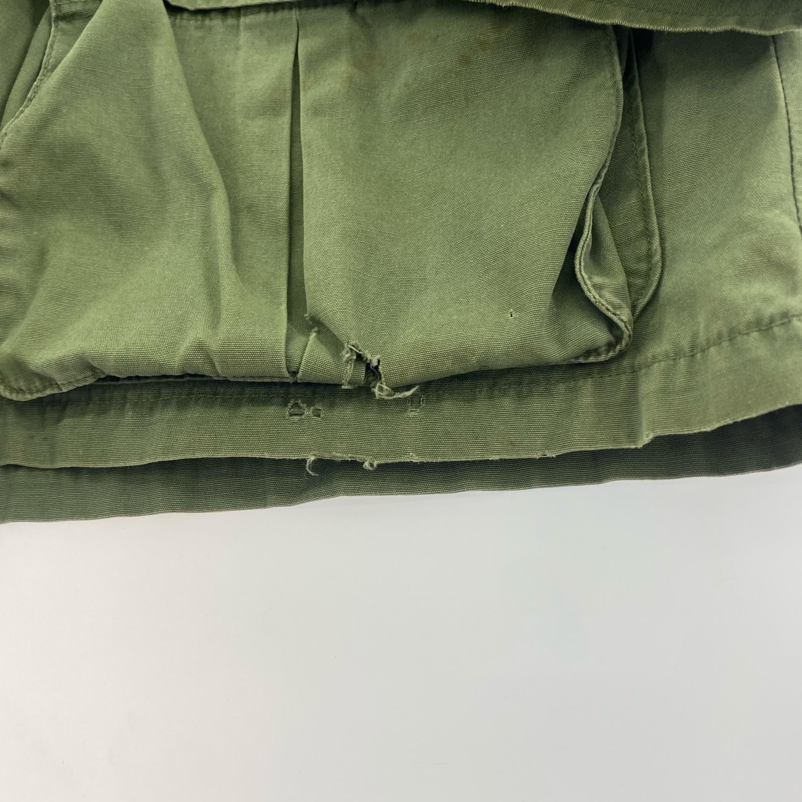 ジャケット 60s U.S.ARMY ジャングルファティーグジャケット 3rd ノンリップ グリーン