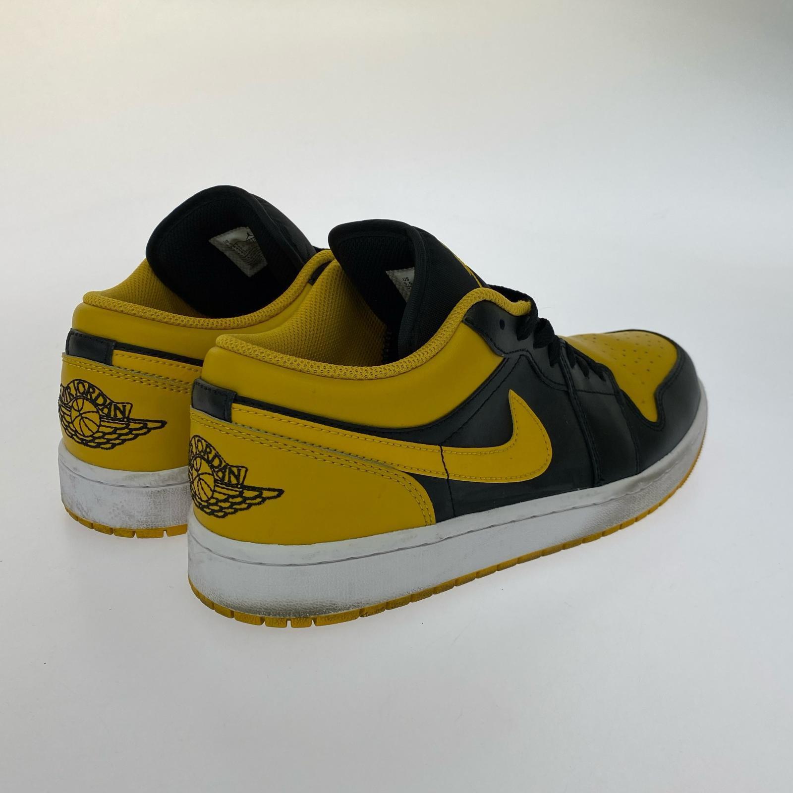 スニーカー AIR JORDAN 1 Low BLACK YELLOW(27.5㎝) 27.5cm (US9 1/2 UK9 EU45)