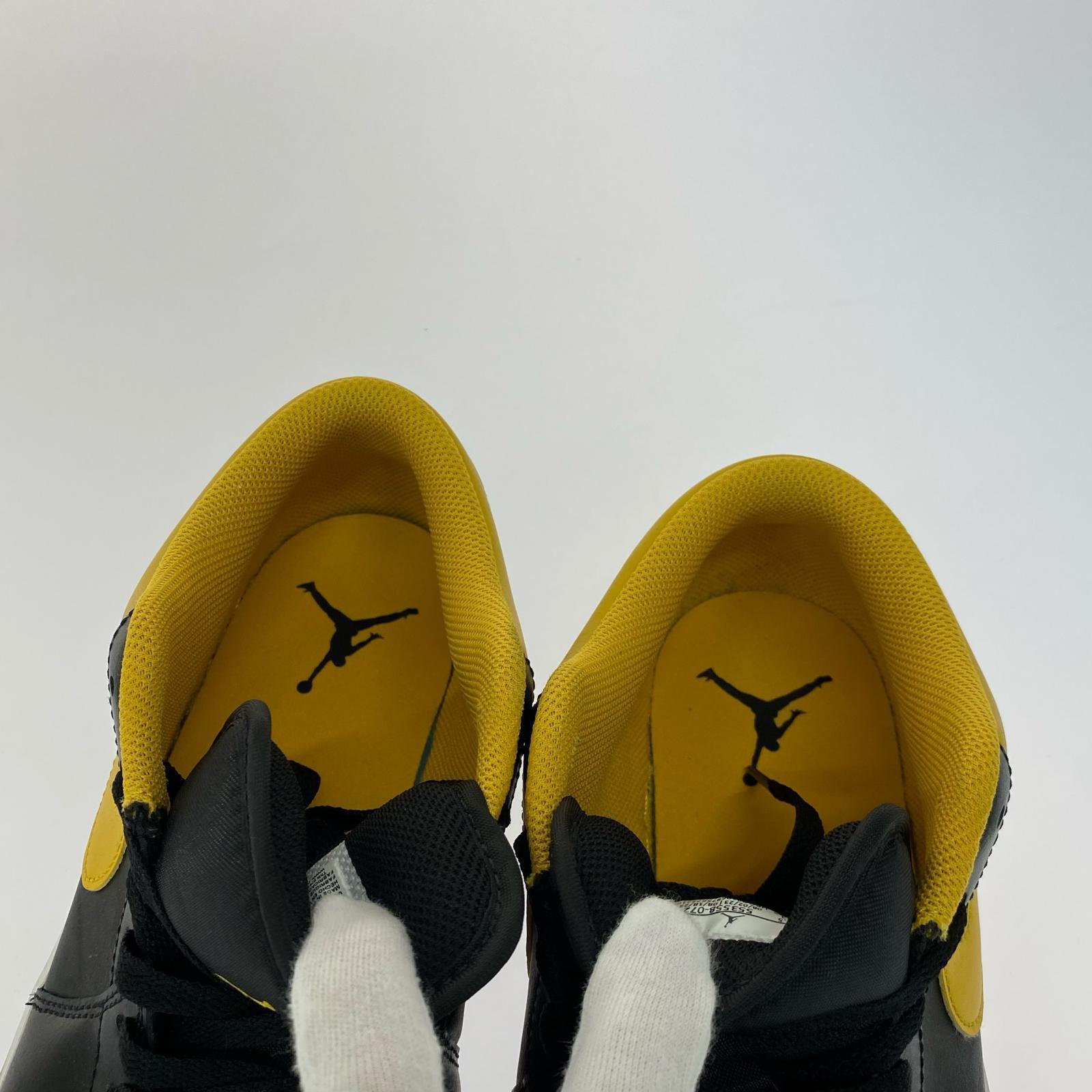 スニーカー AIR JORDAN 1 Low BLACK YELLOW(27.5㎝) 27.5cm (US9 1/2 UK9 EU45)