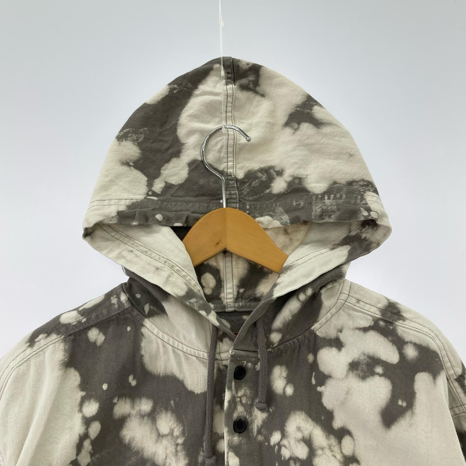 ジャケット HOODED DENIM SHIRT BLEACHED SIZE:S S
