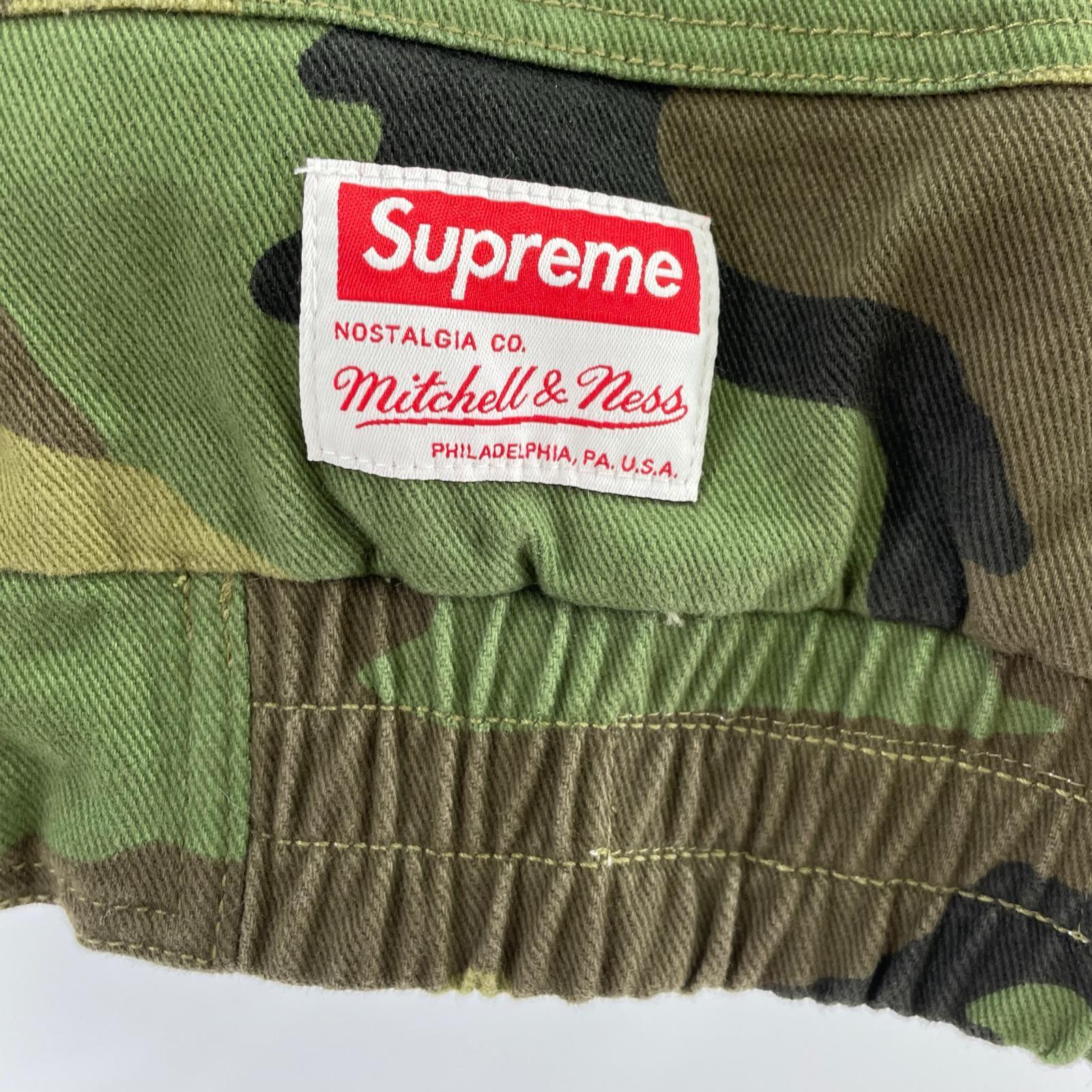 ジャケット Supreme×Mitchell&Ness Twill Stadium Jacket カモ柄 (L) L