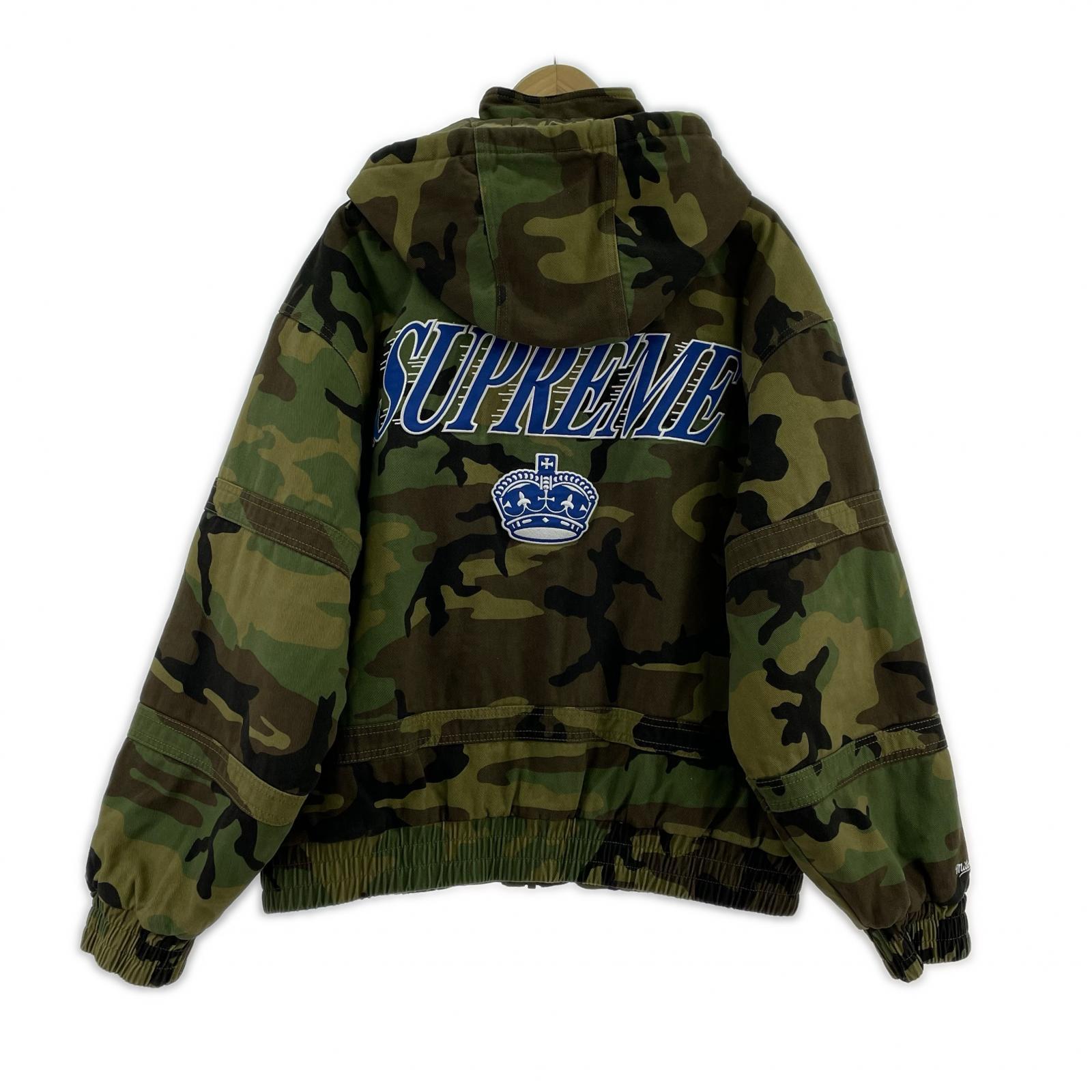 ジャケット Supreme×Mitchell&Ness Twill Stadium Jacket カモ柄 (L) L