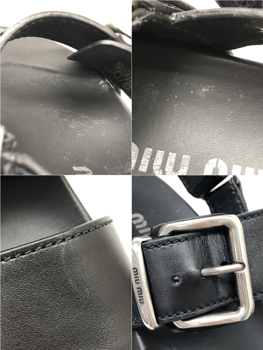 チャンキーネオプレインサンダル 黒