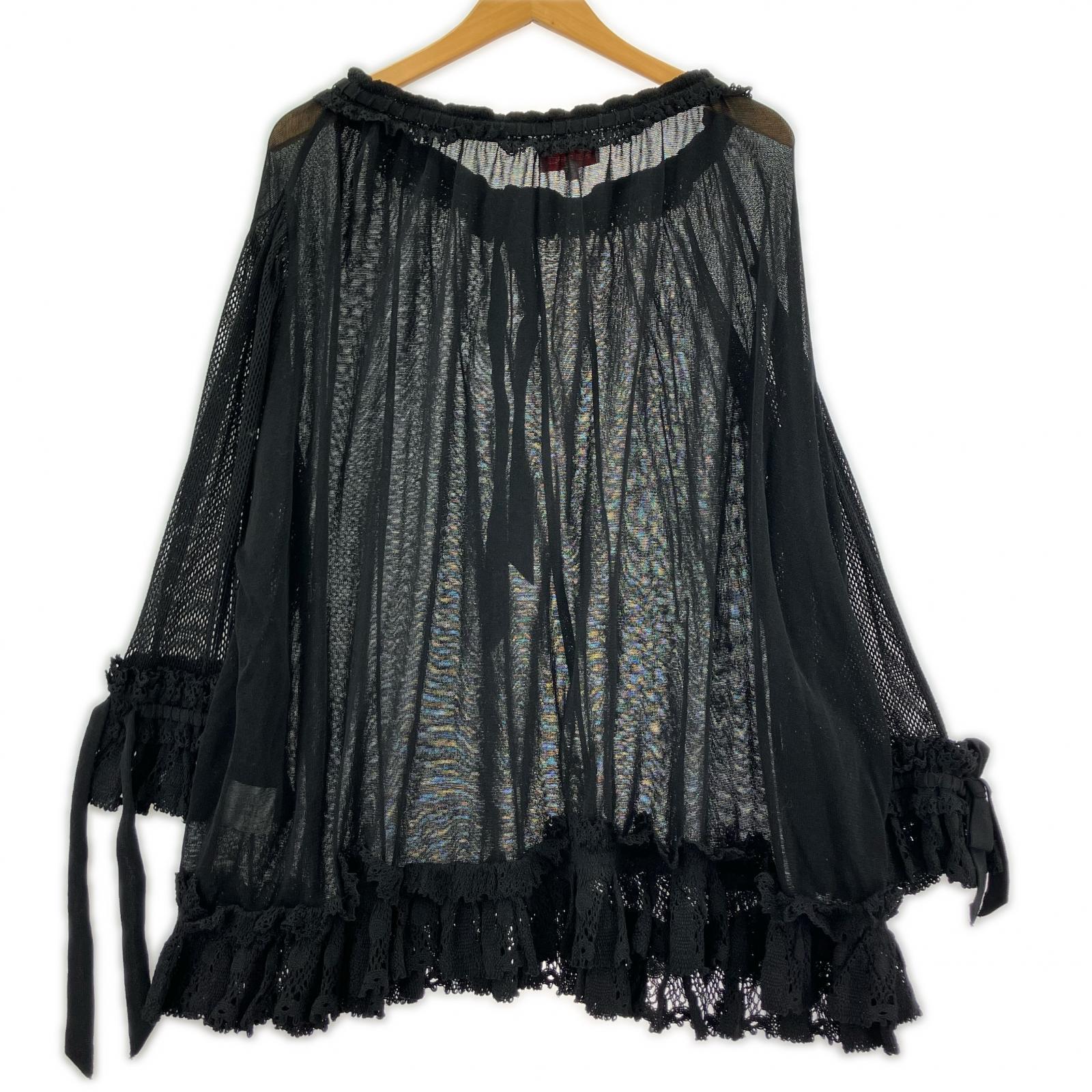 長袖Tシャツ メッシュ 黒 2 2 ブラック