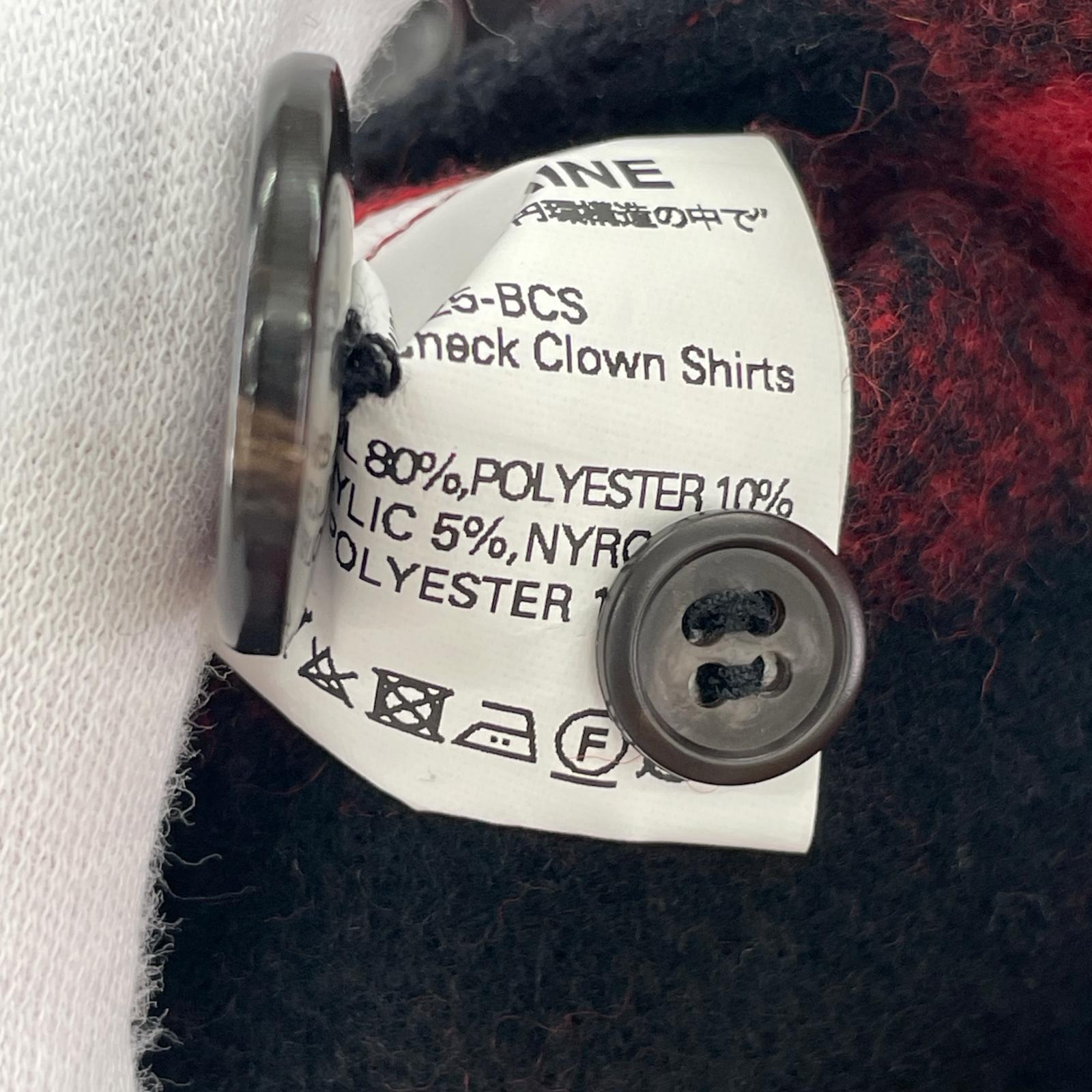 長袖シャツ A MACHINE Buffalo check Clown Shirt 1 1 レッド