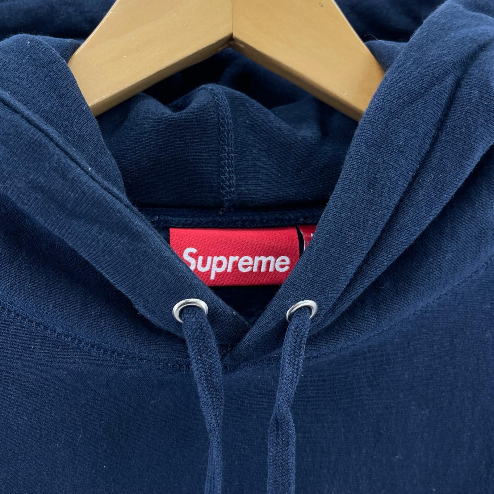 パーカー Box Logo Hooded Sweatshirt/Navy/L L ネイビー