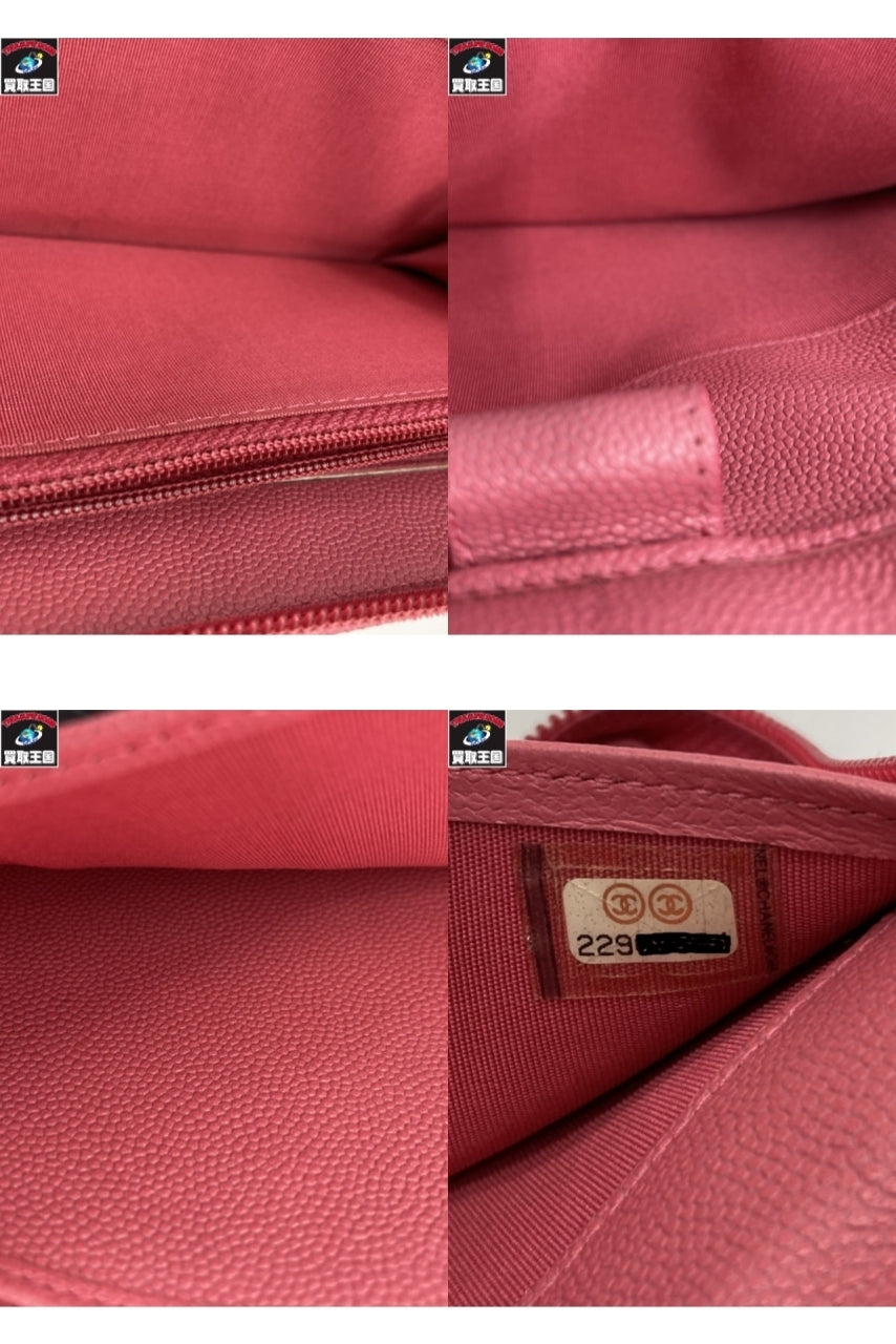 CHANEL キャビアスキン 長財布