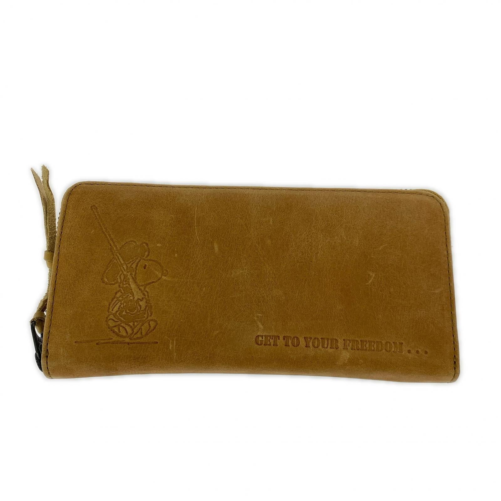 長財布 PEANUTS FREEDOM 財布 ブラウン