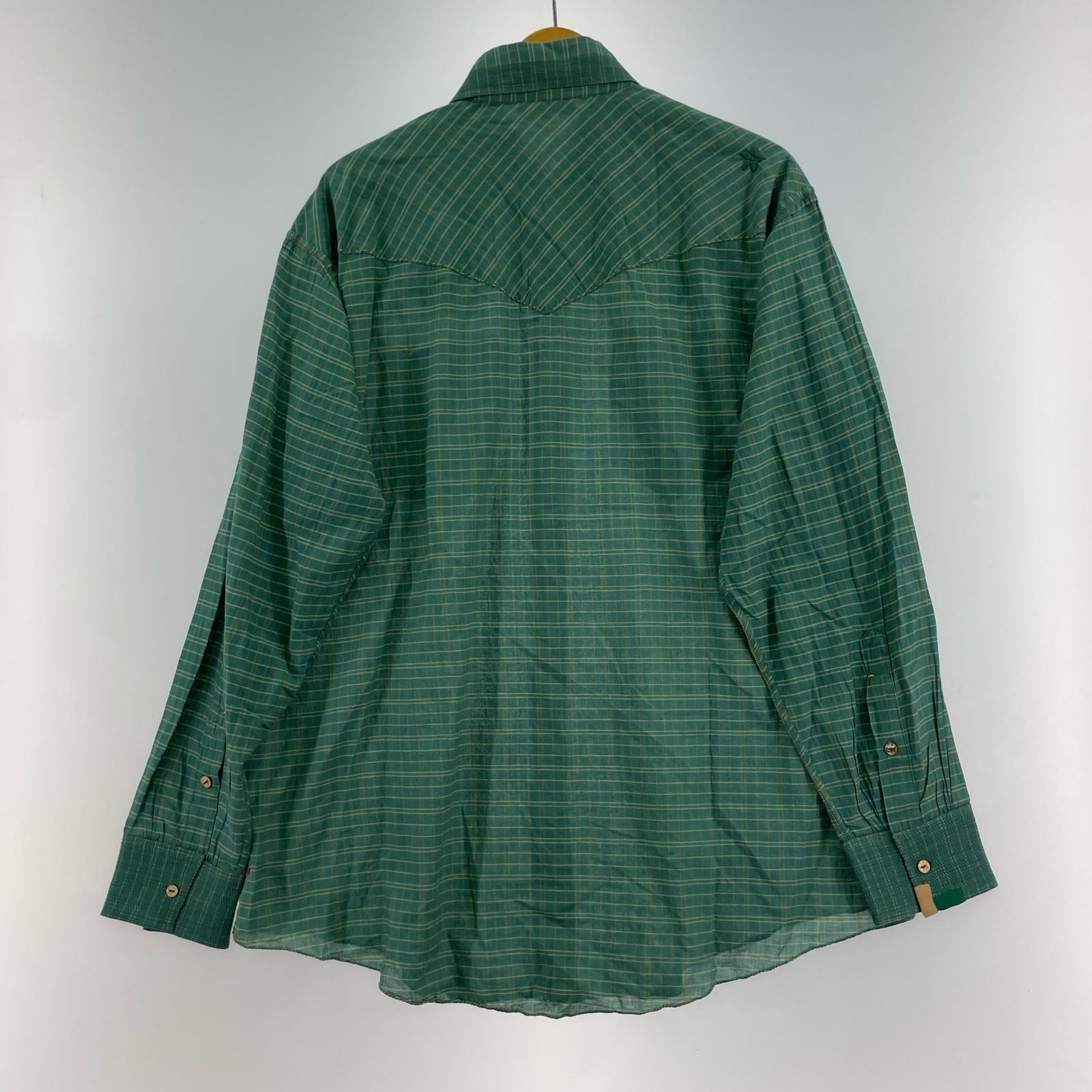 長袖シャツ 25AW GUPTA WESTERN SHIRTS 3 3 グリーン