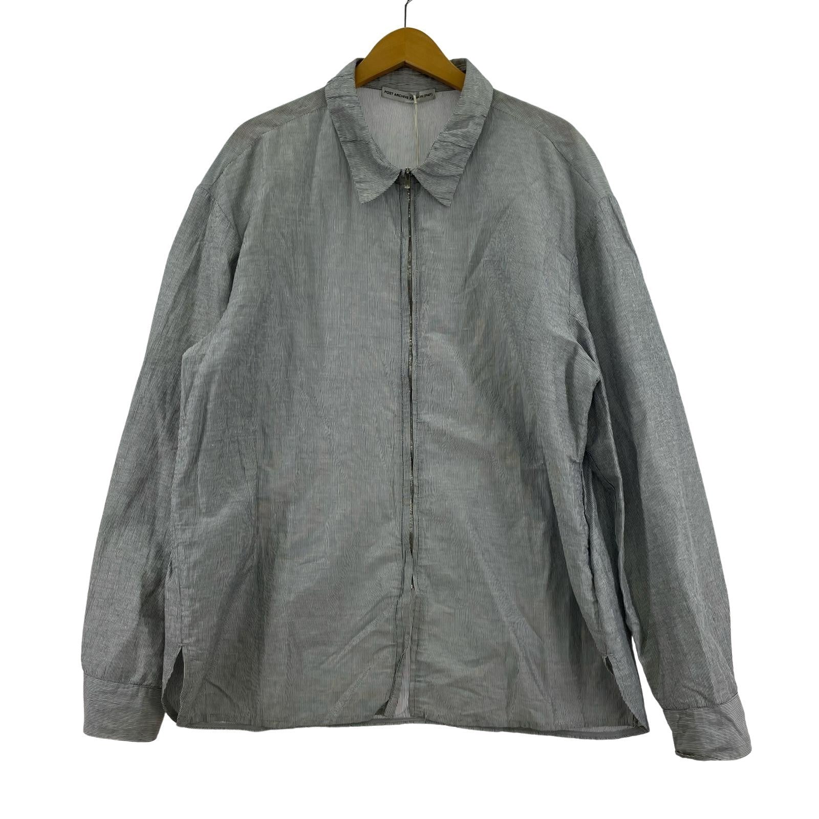 長袖シャツ POST ARCHIVE FACTION 8.0 Right shirt サイズL ブルー タグ付 L ブルー