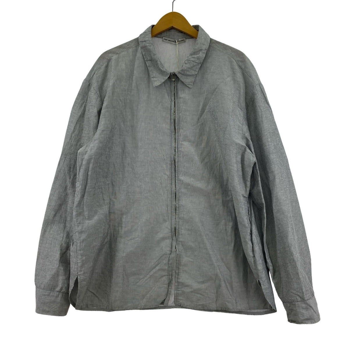 長袖シャツ POST ARCHIVE FACTION 8.0 Right shirt サイズL ブルー タグ付 L ブルー