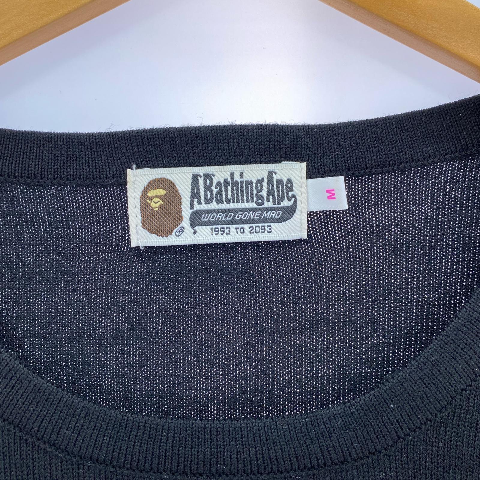 ニット A Bathing Ape ブラック ニットセーター M ブラック