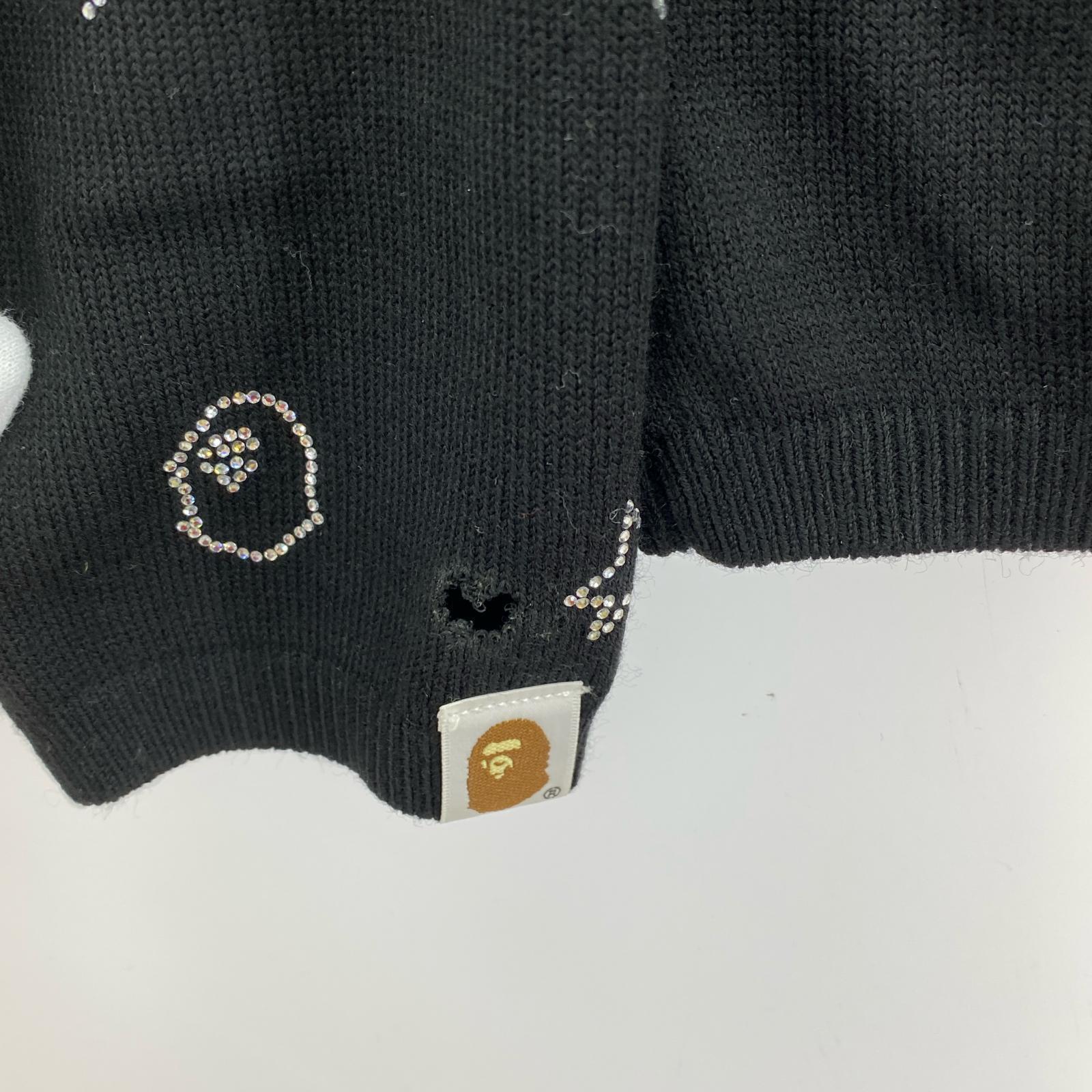ニット A Bathing Ape ブラック ニットセーター M ブラック