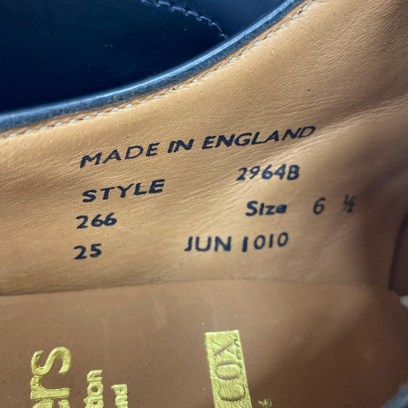 シューズ SANDERS×George Cox ミリタリーダービーシューズ UK6 1/2 ブラック ブラック