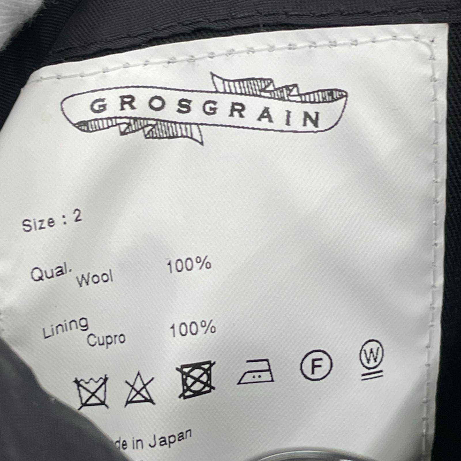 ジャケット GROSGRAIN ダブルブレストデザインセットアップ サイズ2/2 ブラック 2 ブラック